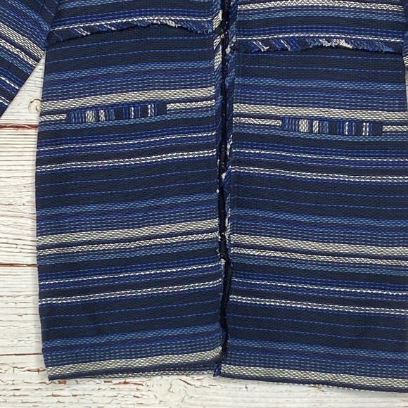 Vineyard Vines Striped Woven Jacket In Blue Sz XS - Picture 5 of 11